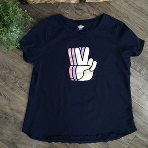 Old Navy “Peace” tee - L